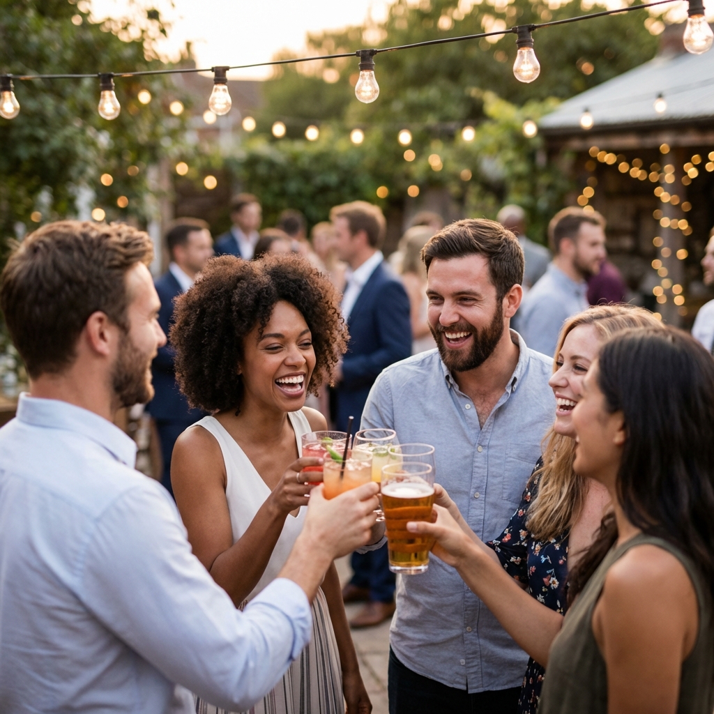 Wedding party celebration